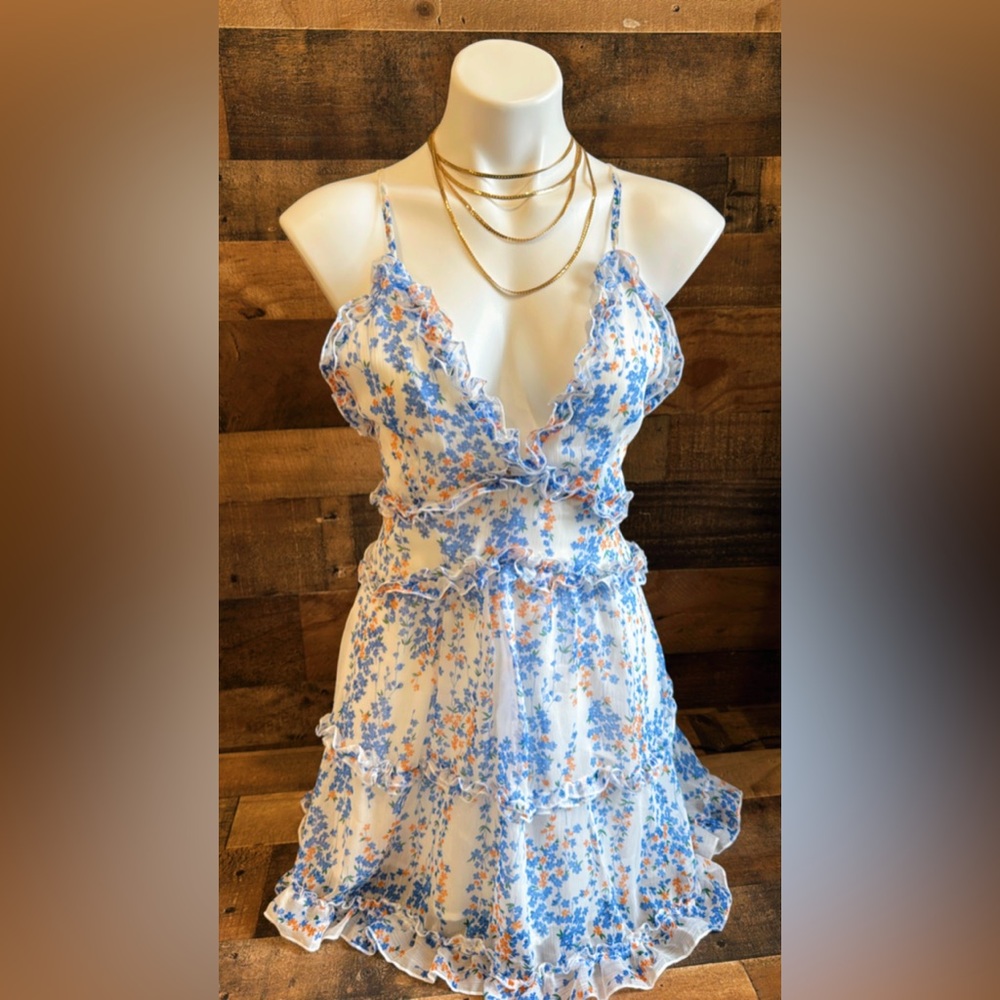 Boho Floral Mini Dress